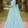 Elegant in turquoise in a lush garden Aqua Elegance