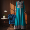 “Aegean Breeze – Mediterranean Maxi Dress”