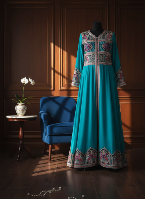 “Aegean Breeze – Mediterranean Maxi Dress”