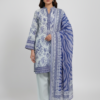 Azure Bloom (Unstitched 3-Piece Suit)