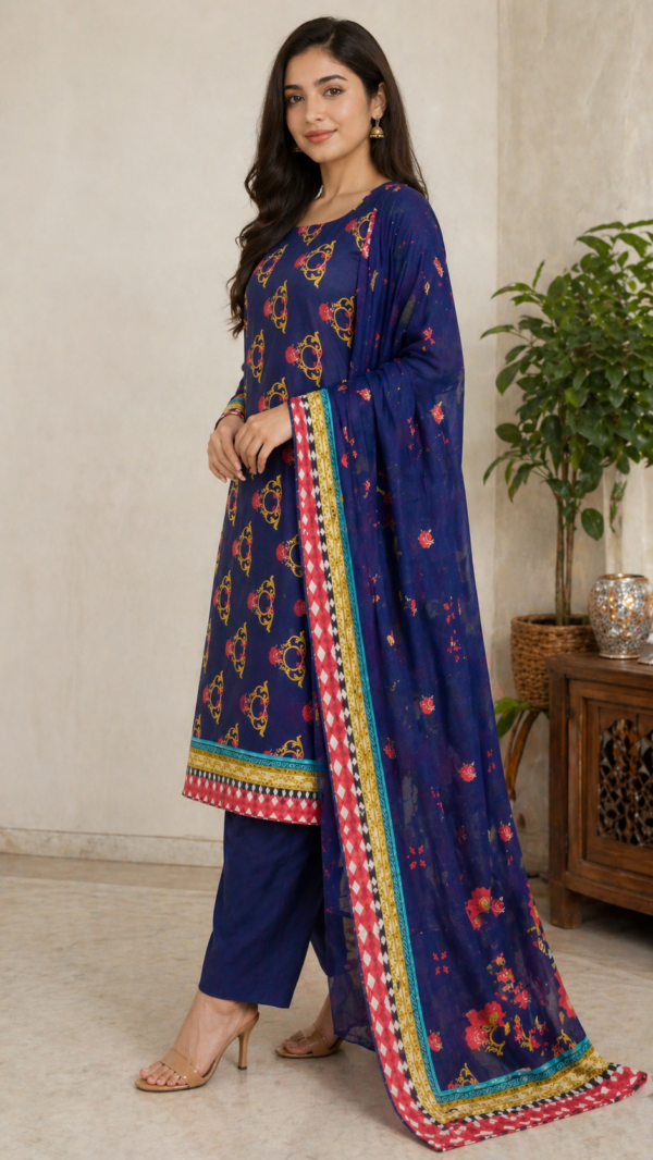 ChatGPT Image Apr 28, 2026, 04_45_50 AM Navy Royale Printed Lawn Suit (Unstitched 3-Piece Suit)