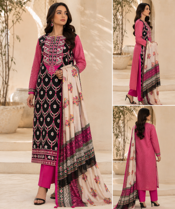 Elegant kurta with vibrant details Noor-e-Rani Festive Set