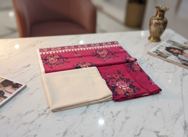 luxe-edit-product (6) Royal Fuchsia Statement Suit (Unstitched 3-Piece Suit)