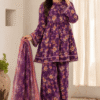 Midnight Blossom Co-ord Set (Unstitched)