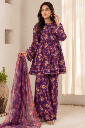 Midnight Blossom Co-ord Set (Unstitched)