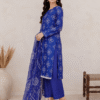 Indigo Elegance 3-Piece Unstitched Set