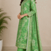 Emerald Bloom Printed Lawn Set (Unstitched)