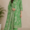 Emerald Bloom Printed Lawn Set (Unstitched)