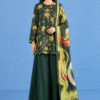 green floral dress 1 (1) Noor-e-Zamurd- Eid Edit (3-Piece Unstitched Suit)