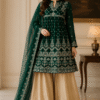 “Zehra – Chiffon Frock with Mehsuri Plazo” (Semi - Stitched)