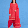 red dress 1 (1) Rouge Paisley Balloon Shalwar Set (Unstitched)