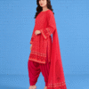 red dress 2 (1) Rouge Paisley Balloon Shalwar Set (Unstitched)