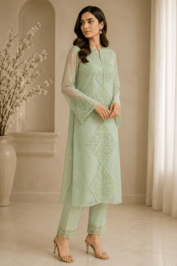 ChatGPT Image Jul 19, 2026, 07_32_51 PM (1) Mint Éclat – Embroidered Organza Ensemble (Unstitched)
