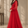 Scarlett Noir Embroidered Gown