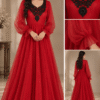 Scarlett Noir Embroidered Gown