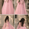 Gulnar Embroidered Net Maxi